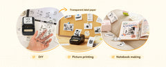 ELMAS Wireless Mini Thermal Label Printer for Home & DIY