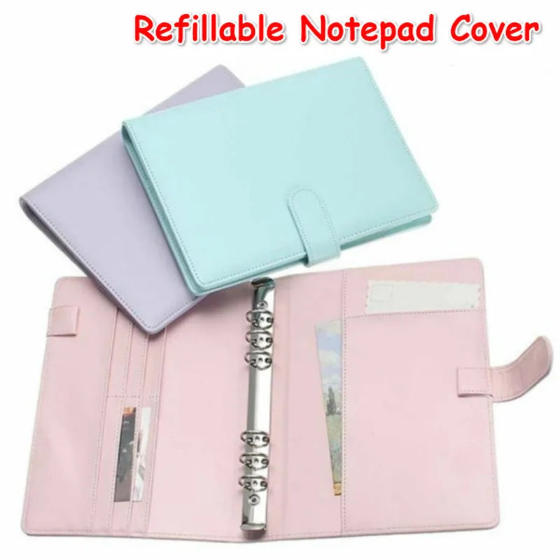 ELMAS New Vintage Refillable Notebook Leather Binder Supplies - Al Masam Stationery LLC