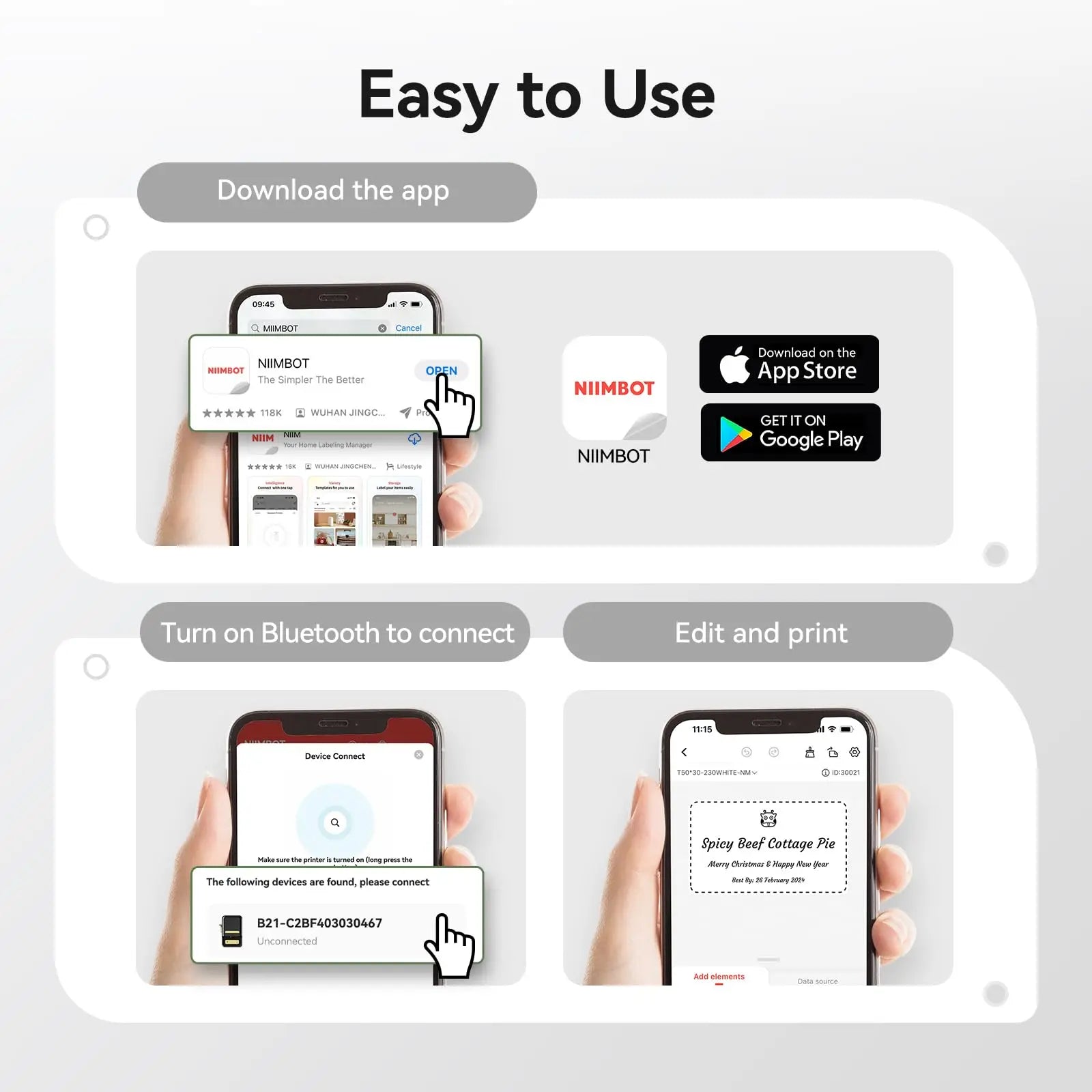 ELMAS Wireless Mini Thermal Label Printer for Home & DIY - Al Masam Stationery LLC