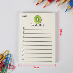 ELMAS Simple Memo Pad Tearable Kawaii Fruit Notes - Al Masam Stationery LLC