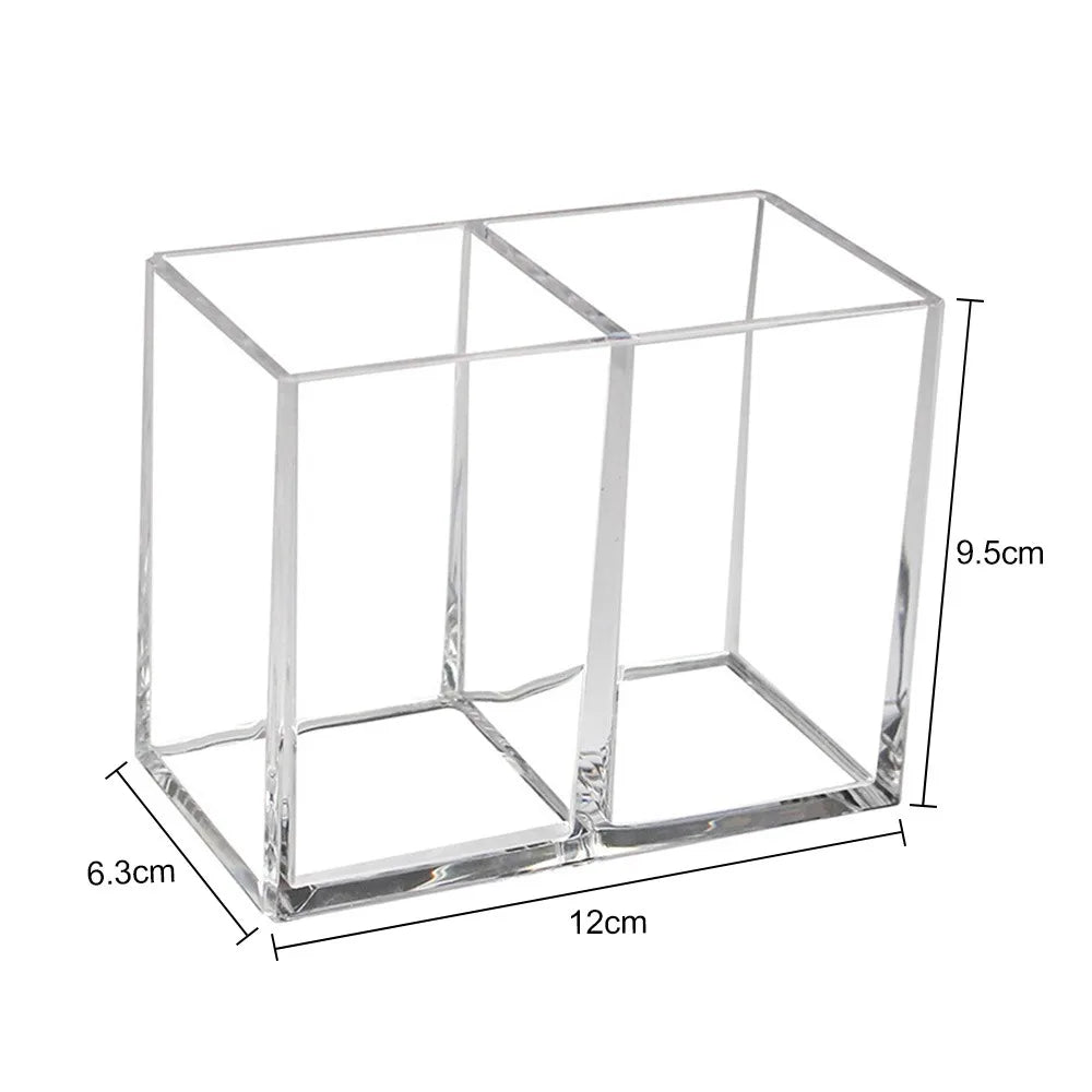 ELMAS Transparent Lipstick Acrylic Makeup Brush Storage Box - Al Masam Stationery LLC