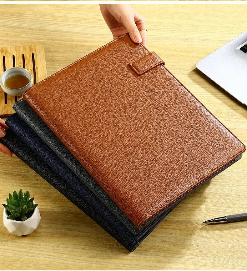 ELMAS Executive Leather Padfolio & Organizer Portfolio - Al Masam Stationery LLC
