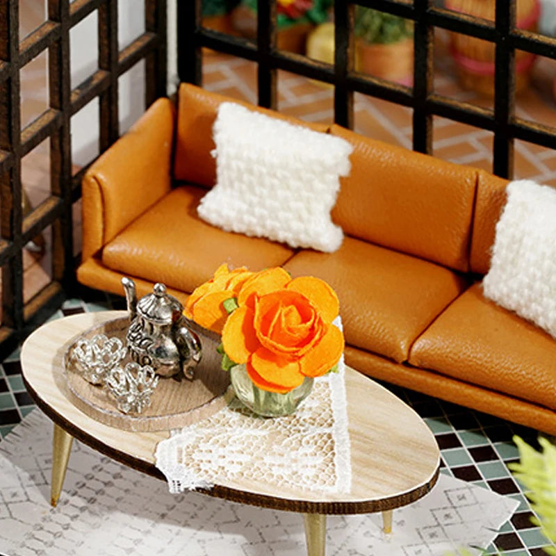 ELMAS Creative 3D Wooden Dollhouse Puzzle Kit - Al Masam Stationery LLC