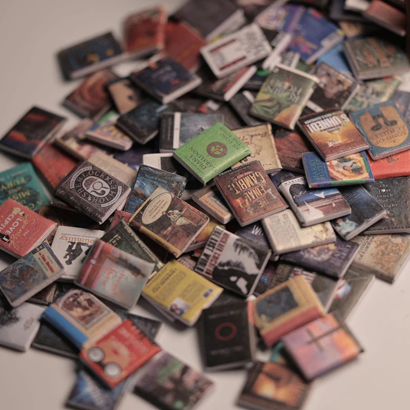 ELMAS Miniature Dollhouse Bookshelf Accessories - (200 Pcs) - Al Masam Stationery LLC