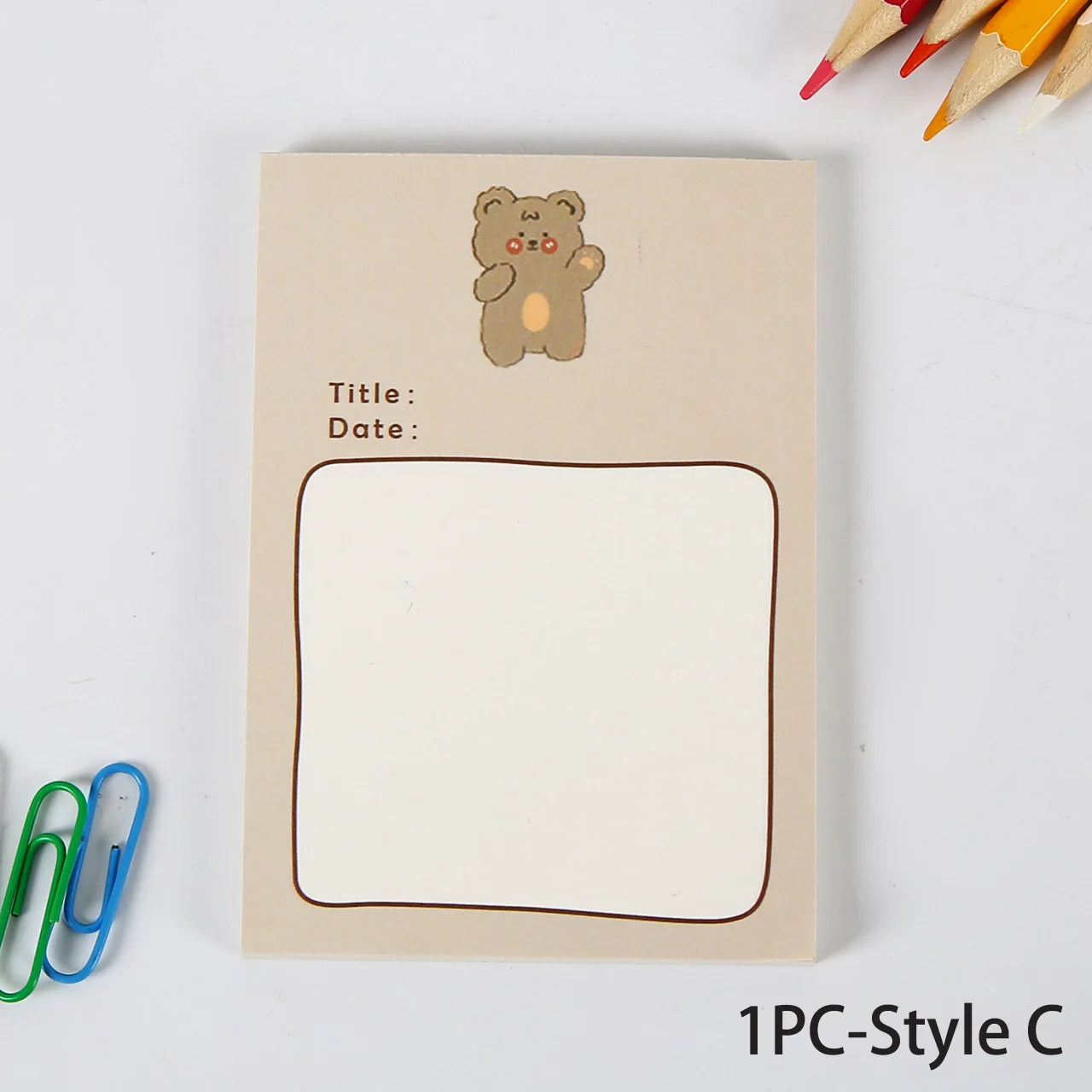 ELMAS Simple Memo Pad Tearable Kawaii Fruit Notes - Al Masam Stationery LLC