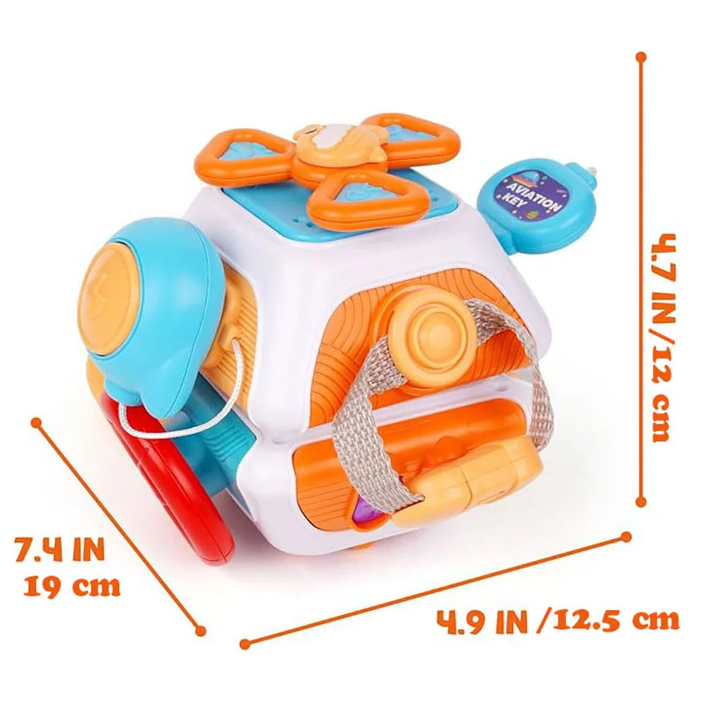 ELMAS Baby Busy Cube Montessori Sensory Toy for Toddlers - Al Masam Stationery LLC