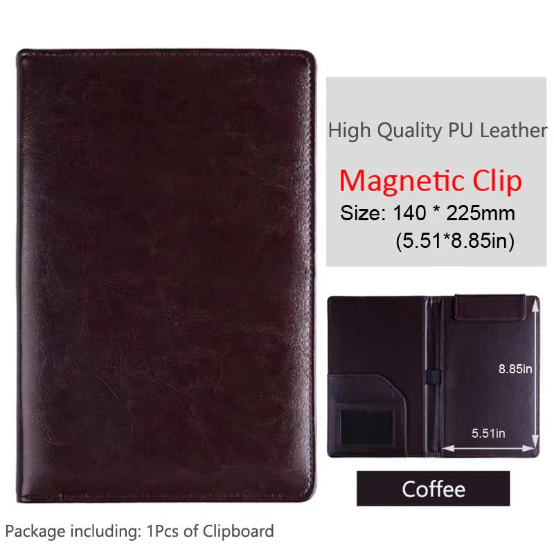 ELMAS Premium Leather Clipboard Padfolio for Professionals - Al Masam Stationery LLC