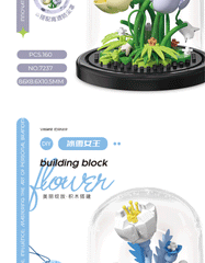 ELMAS Creative Flower Bonsai Building Block Set