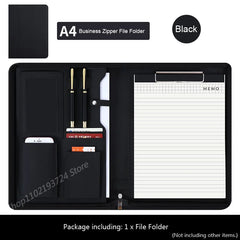 ELMAS Leather A4 Executive Portfolio & Organizer - Al Masam Stationery LLC
