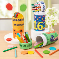 ELMAS Kids Color Classification Cognition Cup Toy