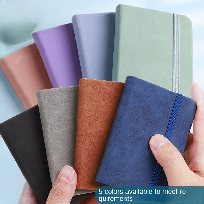 ELMAS Mini Book A7 Portable Leather Waterproof Notebook - Al Masam Stationery LLC