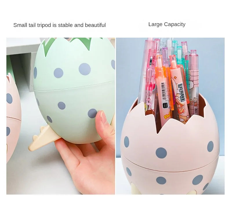 ELMAS Fun Dinosaur Egg Pen Holder & Organizer - Al Masam Stationery LLC