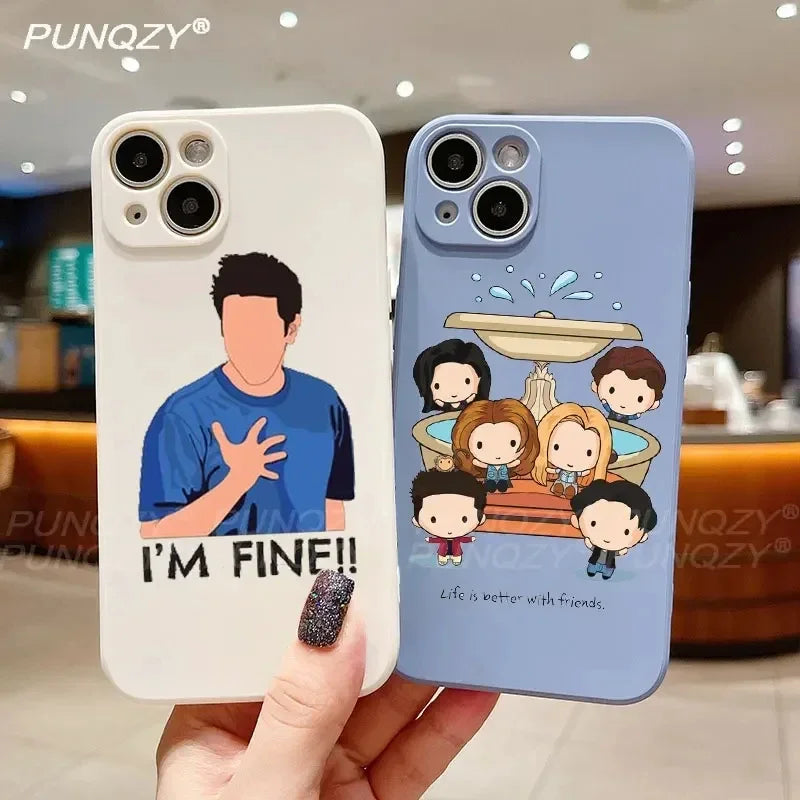 ELMAS Cartoon Funny Clip Art Friends Phone Case for iPhone - Al Masam Stationery LLC