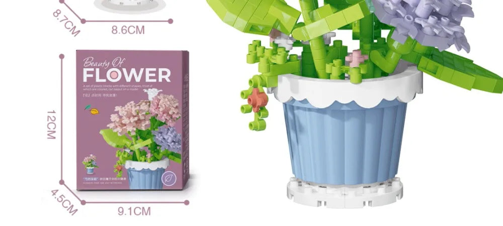 ELMAS DIY Flower Building Blocks - Creative Potted Decor - Al Masam Stationery LLC