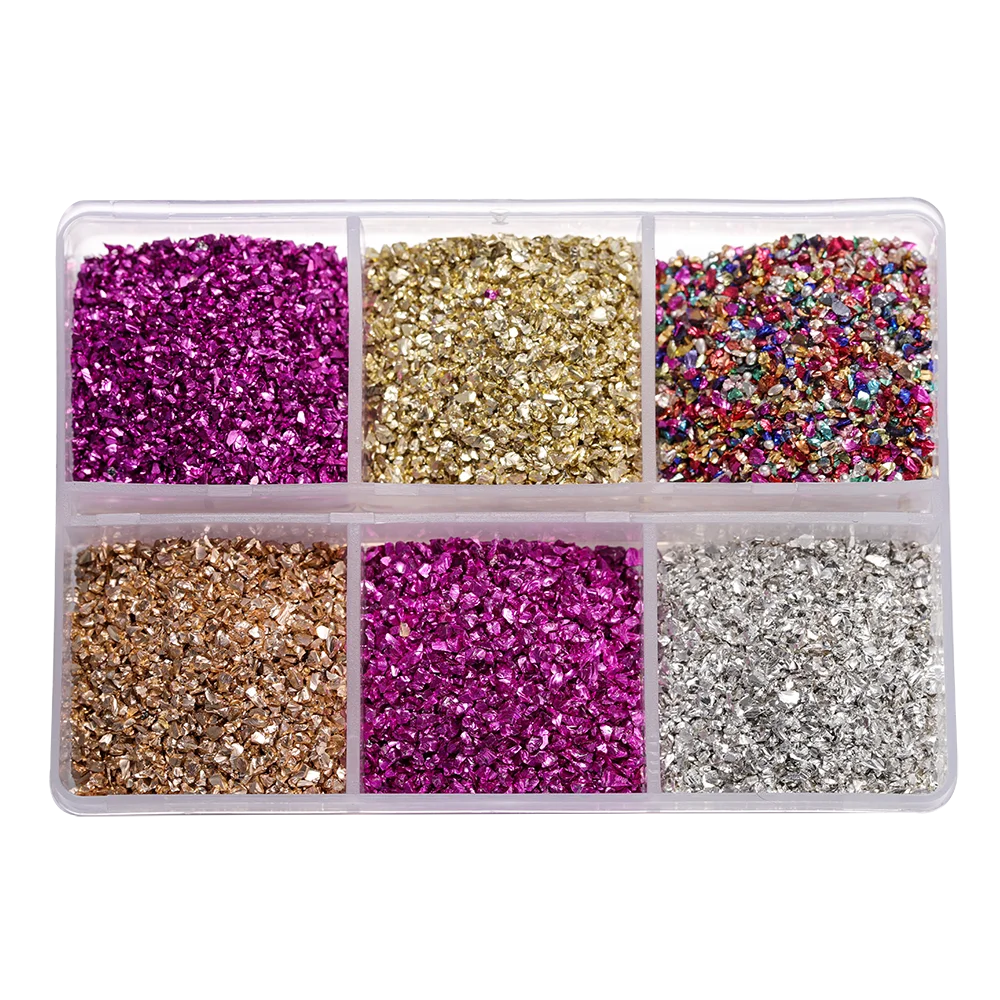 ELMAS Crushed Glass Stones for DIY Resin Crafts & Nail Art - Al Masam Stationery LLC