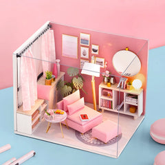 ELMAS Creative Mini Dollhouse 3D Puzzle Kit for Home Decor