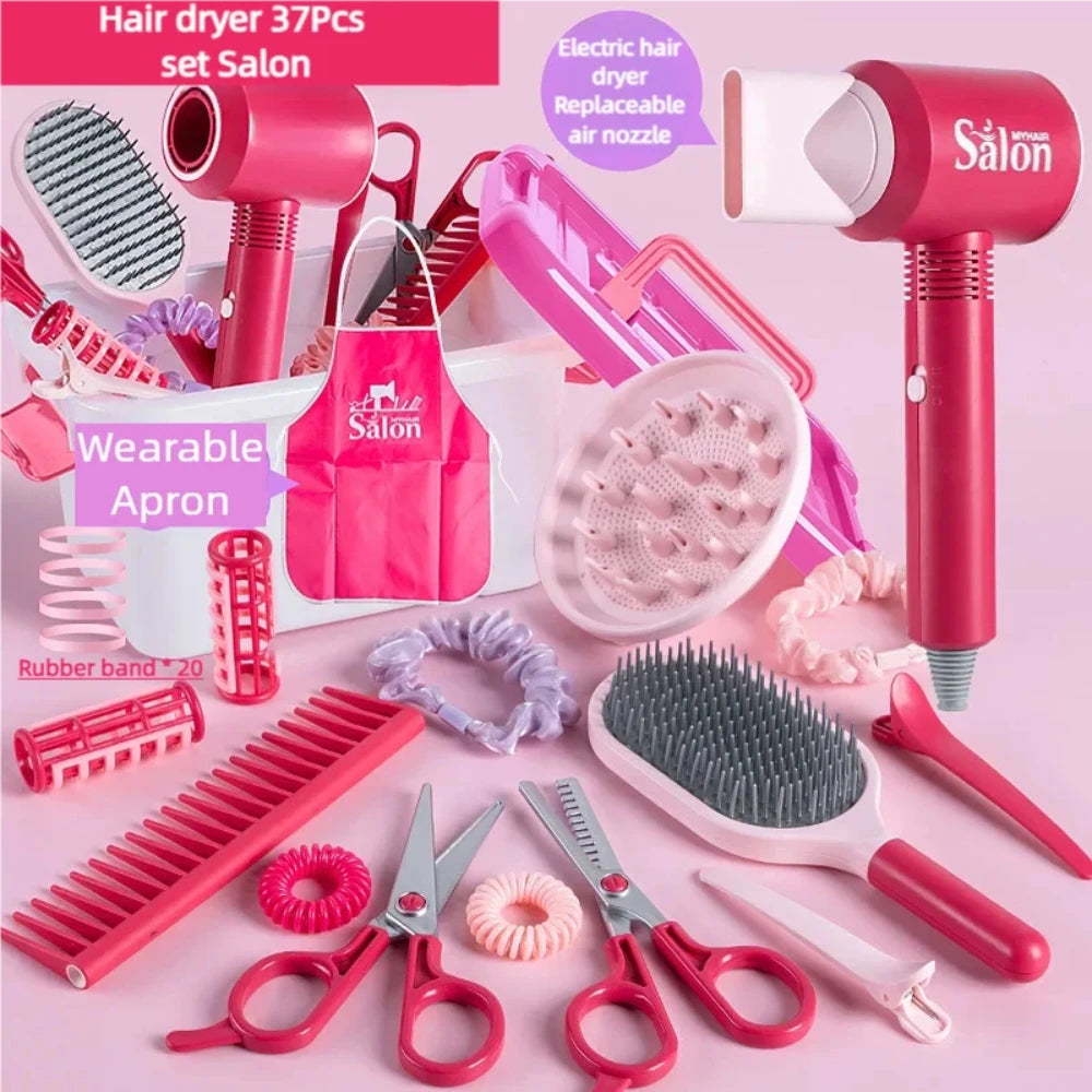 ELMAS Kids Hair Salon Play Set - Fun Hairdressing Toy for Girls - Al Masam Stationery LLC