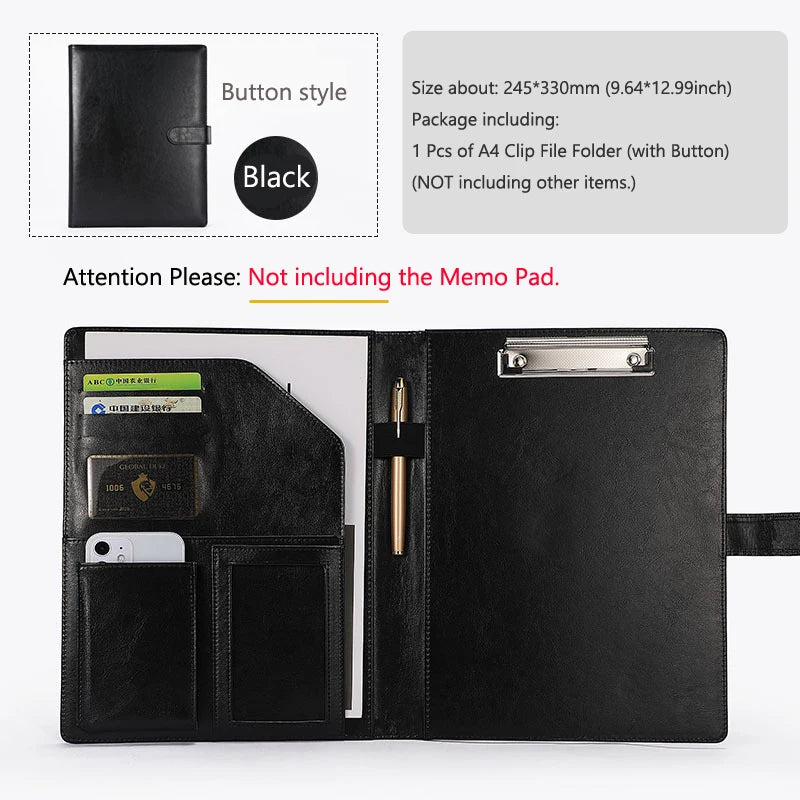 ELMAS Executive Leather Padfolio for Professionals - Al Masam Stationery LLC