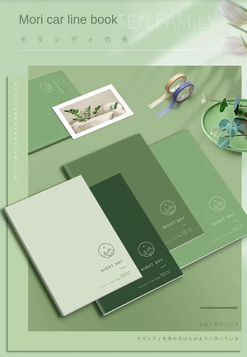 ELMAS 5pcs Mori Style A5 Notepad Retro Student Book - Al Masam Stationery LLC