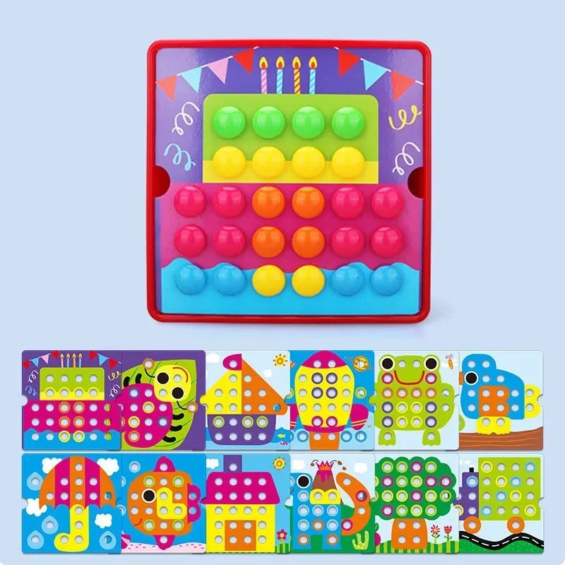 ELMAS New Mushroom Nail DIY Creative Montessori Toy - Al Masam Stationery LLC