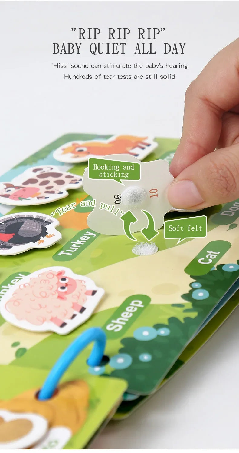 ELMAS Montessori Baby Busy Book for Early Learning Fun - Al Masam Stationery LLC