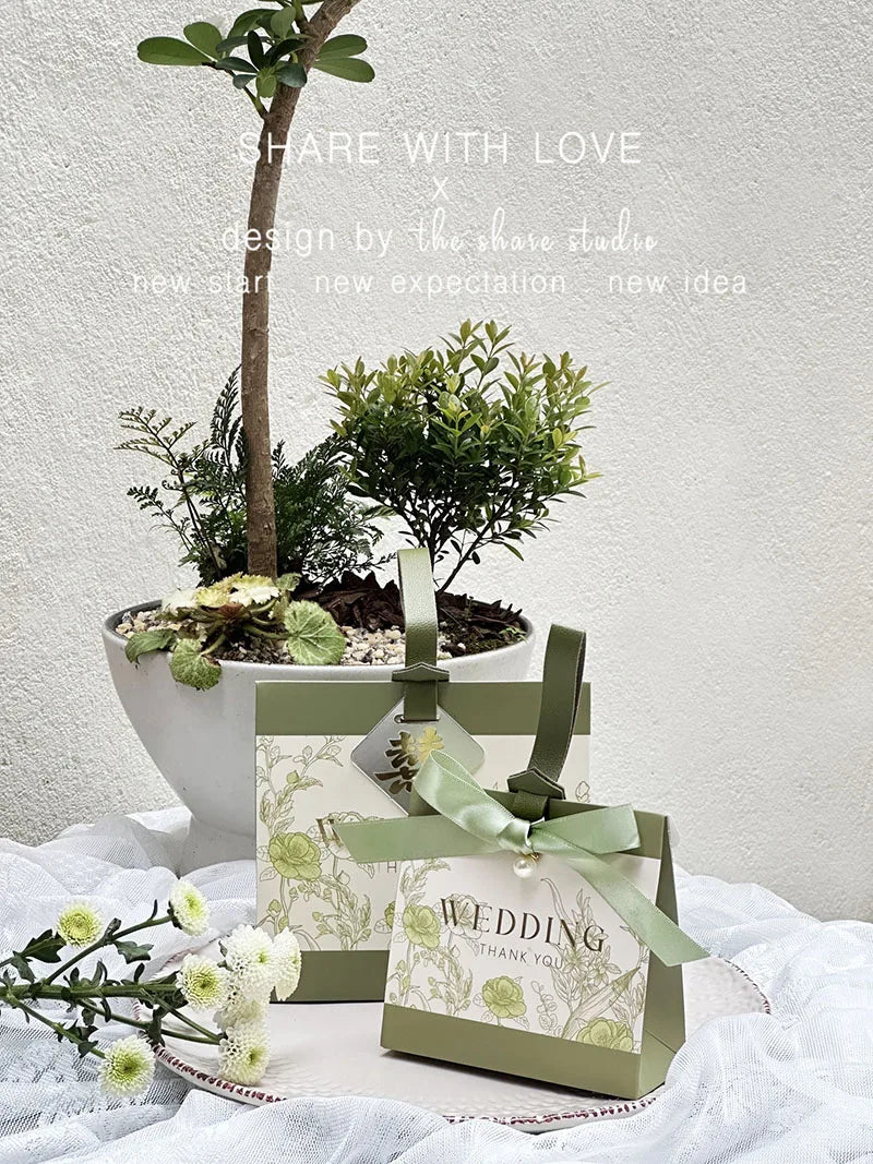 ELMAS 10/30/50Pcs Flower Wedding Portable Gift Boxes - Al Masam Stationery LLC