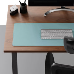 ELMAS Premium Dual-Sided Cork & Leather Mouse Pad