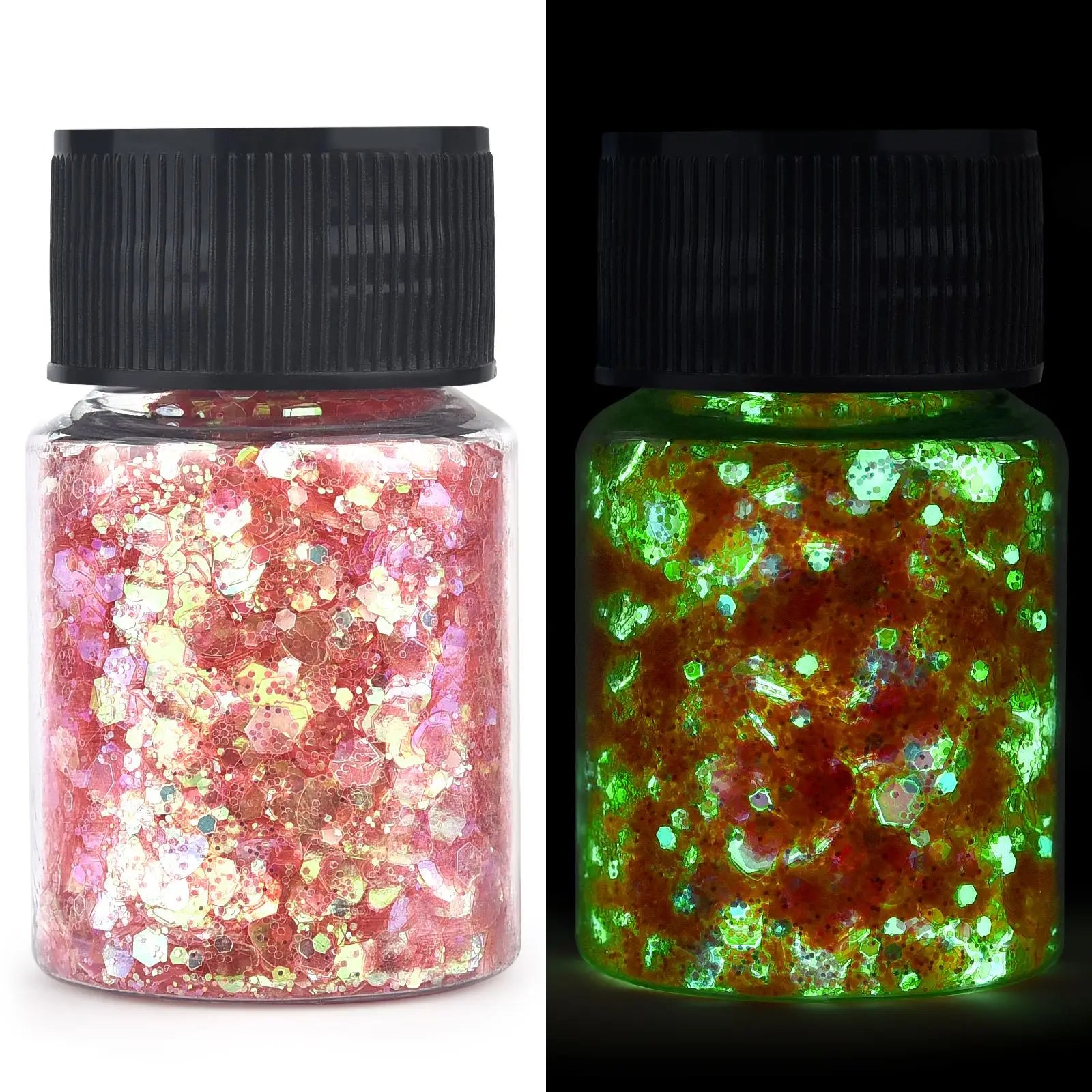 ELMAS Glow-in-the-Dark Glittering Hexagon Resin Pigment - Al Masam Stationery LLC