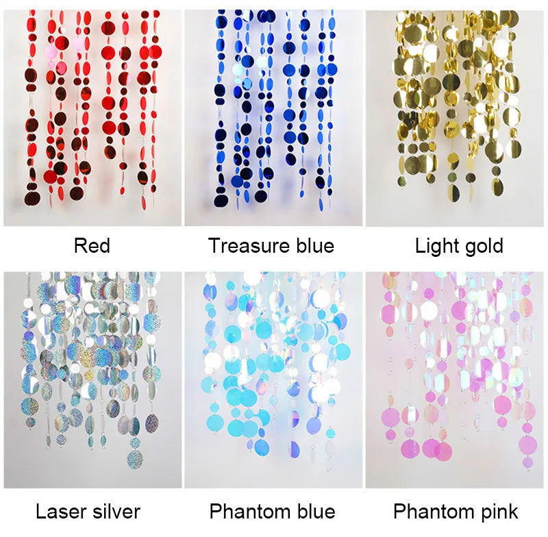 ELMAS Gold Sequins Party Glitter Curtain Backdrop 50/100 Pcs - Al Masam Stationery LLC