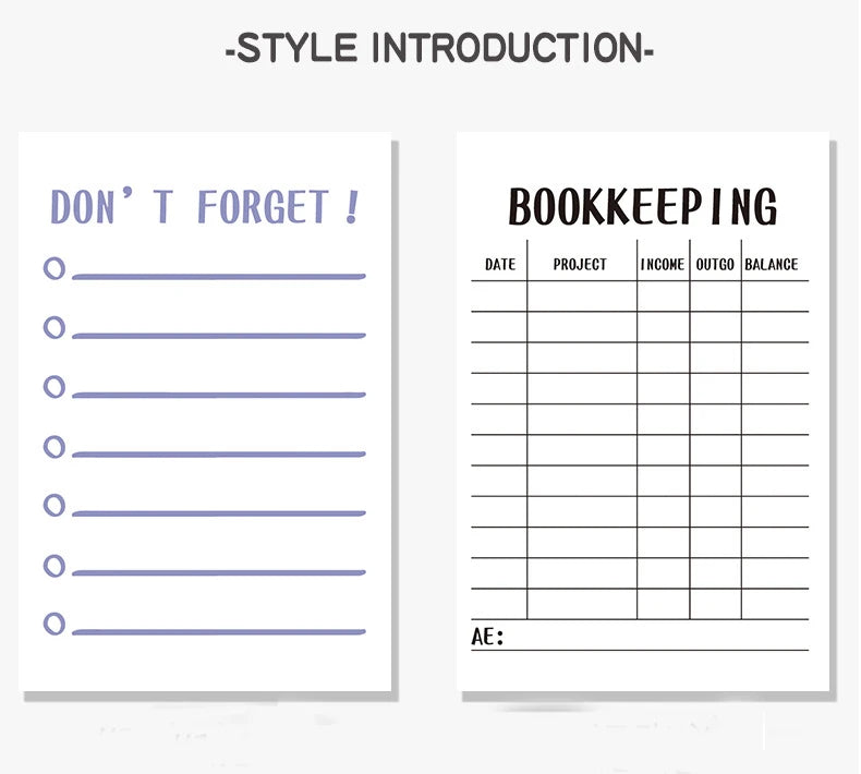 ELMAS 50Sheets Planner Memo Pad for Study & Work - Al Masam Stationery LLC