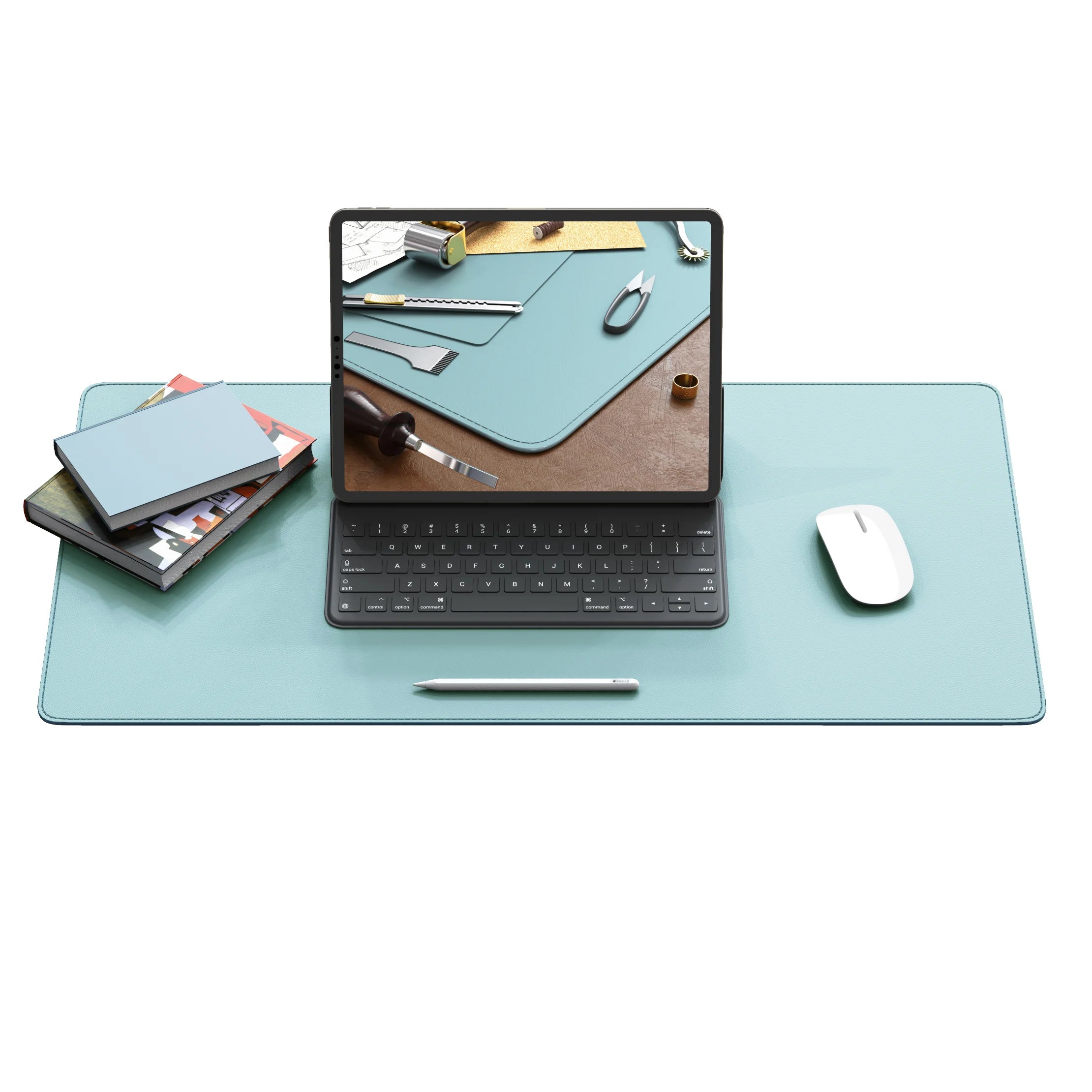 ELMAS Premium Dual-Sided Cork & Leather Mouse Pad - Al Masam Stationery LLC