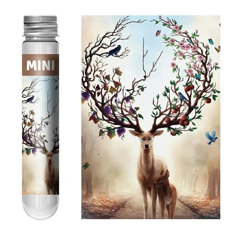 ELMAS Mini Test Tube Puzzle 150pcs Deer Dogs Family Game - Al Masam Stationery LLC