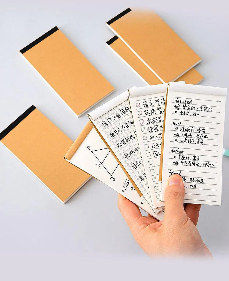 ELMAS Creative Kraft Paper 3PCs Tearable Notepad - Al Masam Stationery LLC