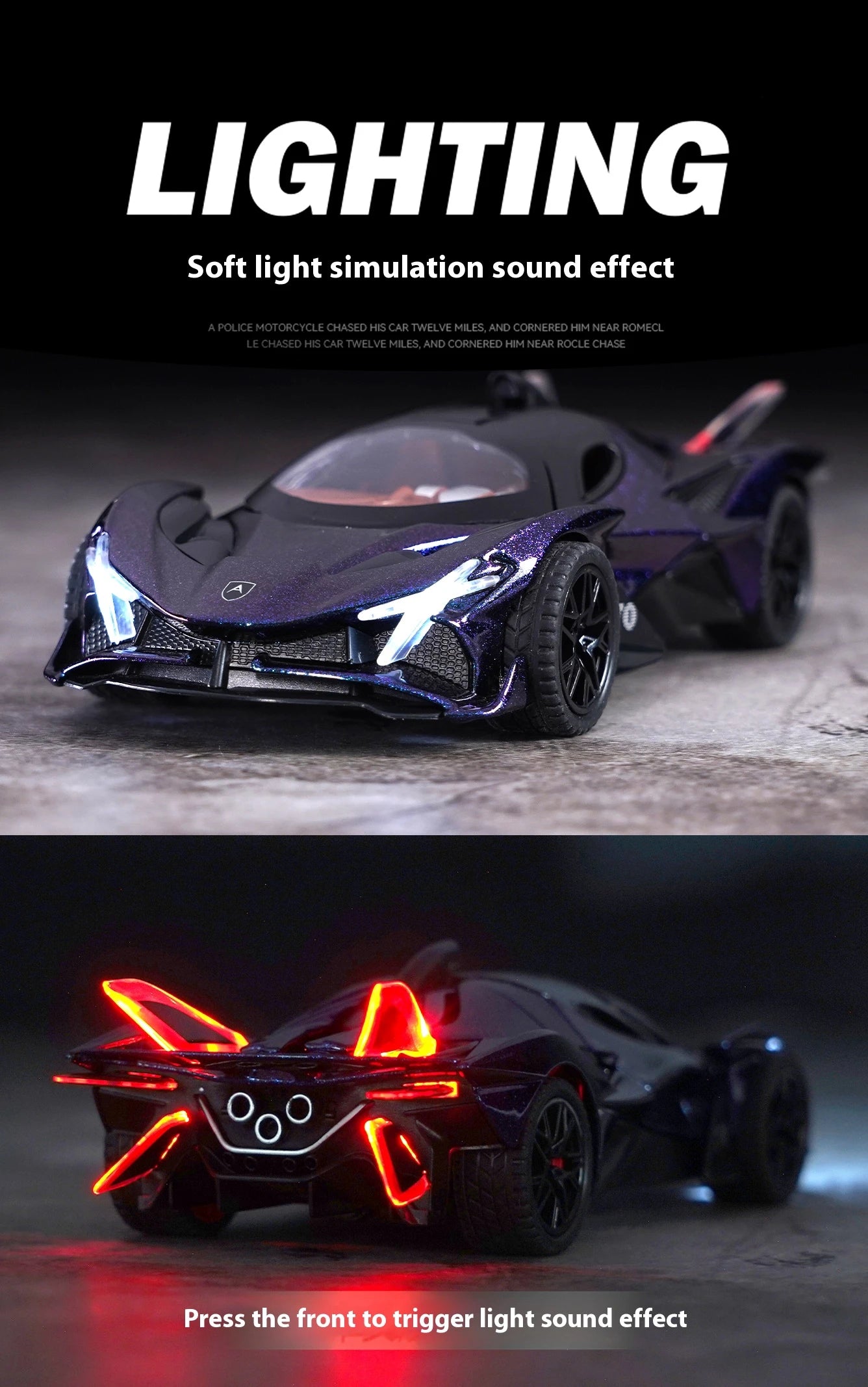 ELMAS 1:32 Scale Apollo EVO Alloy Toy Model with Lights - Al Masam Stationery LLC