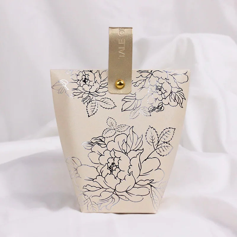 ELMAS Upscale Gilded Wedding Favor Candy Box Gift Bag - Al Masam Stationery LLC