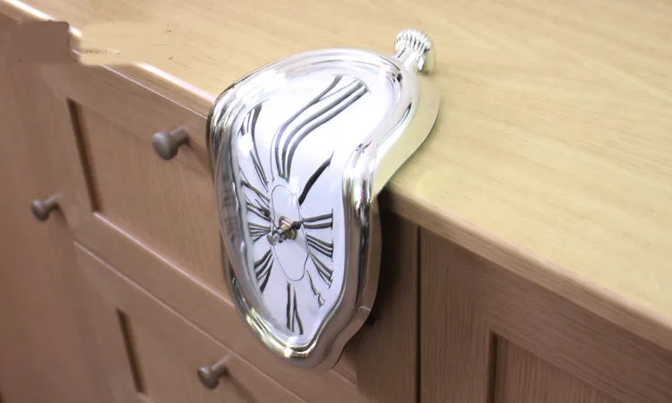 ELMAS Surreal Melting Wall Clock - Dali Inspired Decor - Al Masam Stationery LLC
