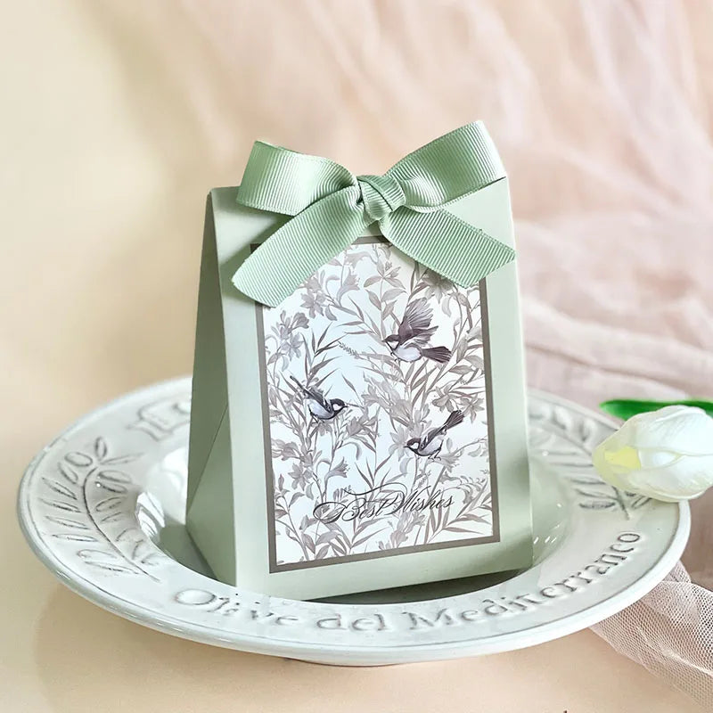 ELMAS Flowers Birds Forest Wedding Candy Box Favors - Al Masam Stationery LLC
