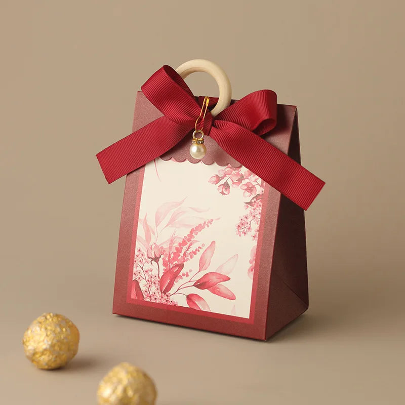 ELMAS Elegant 10/20/50Pcs Paper Gift Boxes With Ribbons - Al Masam Stationery LLC