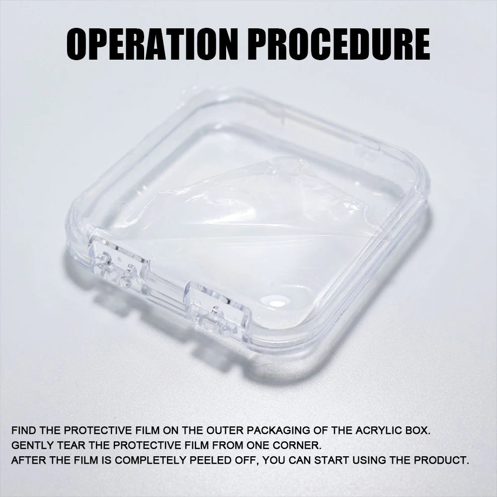 ELMAS Acrylic Nail Art Storage Box Set with Lid Sealed - Al Masam Stationery LLC