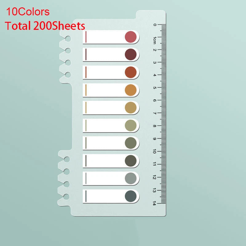 ELMAS Retro Morandi Sticky Notes Notepad School Supplies - Al Masam Stationery LLC