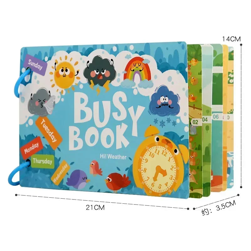 ELMAS Montessori Baby Busy Book for Early Learning Fun - Al Masam Stationery LLC