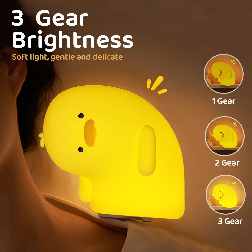 ELMAS Adorable Duck Kids Night Light with Timer & USB - Al Masam Stationery LLC