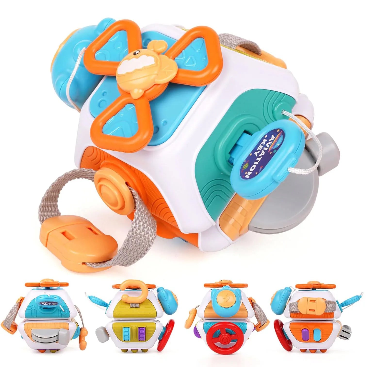ELMAS Baby Busy Cube Montessori Sensory Toy for Toddlers - Al Masam Stationery LLC