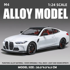 ELMAS BMW M4 Alloy 1:24 Scale Diecast Toy Car Gift - Al Masam Stationery LLC