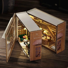 ELMAS Enchanting DIY Mini Dollhouse with LED Lights