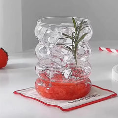 ELMAS Caterpillar-Shaped 350ML Heat-Resistant Glass Cup