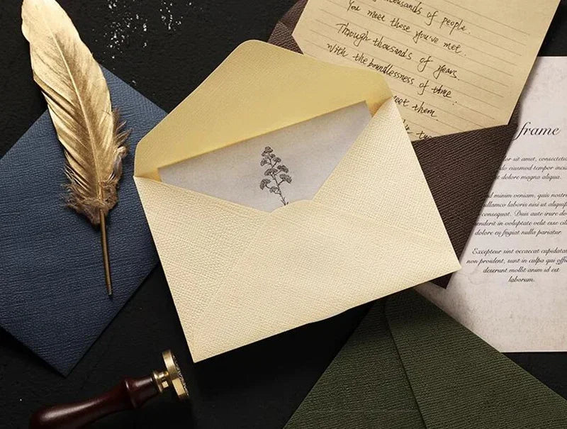 ELMAS 10pcs Window Envelopes for DIY Gift Packaging - Al Masam Stationery LLC