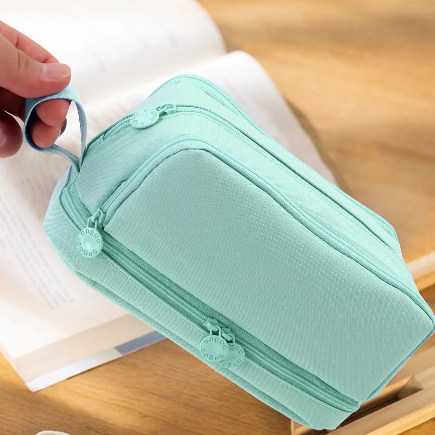 ELMAS Stylish Purple 3/4 Compartment Pencil Case for Kids - Al Masam Stationery LLC