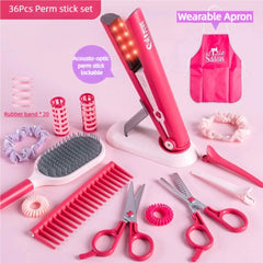 ELMAS Kids Hair Salon Play Set - Fun Hairdressing Toy for Girls - Al Masam Stationery LLC