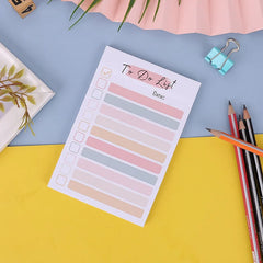 ELMAS 50 Sheets To Do List Notepad - Portable Daily Planner